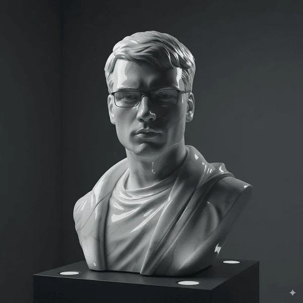 Generated marble sculpture example